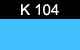 K-104 Sky Blue Kugler Transparent Glass Color
