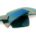 R-713 Aqua Metallic Transparent Glass Color