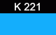 K-221 Light Blue Kugler Transparent Glass Color