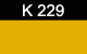 K-229 Amber Yellow Kugler Transparent Glass Color