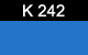 K-242 Dense Blue Kugler Opaque Glass Color